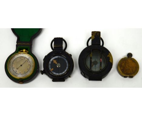 A mixed lot of collectors' items to include a Watkins Speed Card, a WWII period scratch-built cigarette lighter and three com