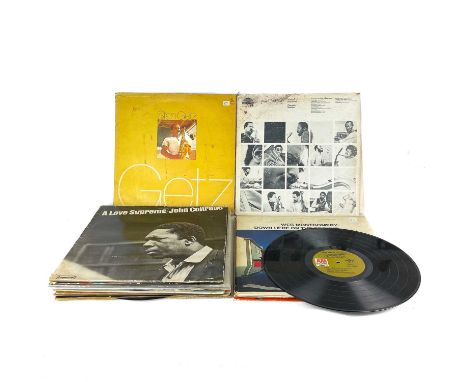 Jazz. Sixteen 12" long players. PHAROAH SANDERS. 'Izipho Zam (My Gifts),' SES 19733, damp and split seem to sleeve, vg disc, 