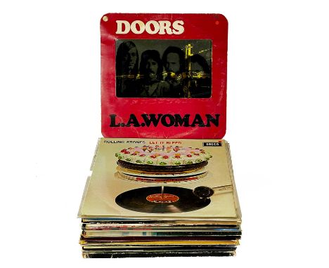 60's and 70's collection of 12" vinyl. DOORS. 'L. A. Woman,' K 42090, rubbed and bumped sleeve, loss to rear, markings to dis
