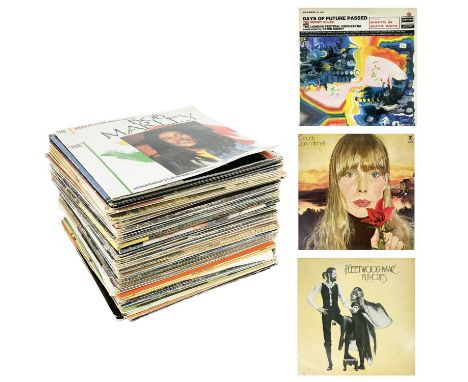 A collection of sixty-seven 12" long players. Including Fleetwood Mac, AC/DC, Jeff Beck, The Stranglers, Simple Minds, Joni M