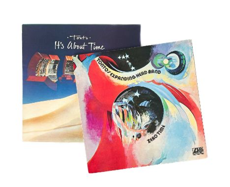 Tonto's Expanding Head Band. Two 12" long players. 'It's About Time,' 2383-308, vg sleeve, vg to fine disc, poster, 1974; 'Ze