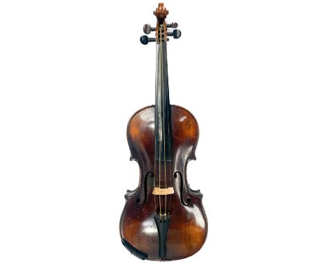 After Antonius Stradivarius, A German violin, made by F. A. GLASS, circa 1900. The label reads; Fried. Aug. Glass verfertigt 