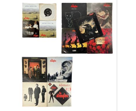 The Stranglers. Nine 12" albums and four 7" singles. 'The Raven,' UAG 30262, slight rubbing to edges of sleeve, vg disc, 1979