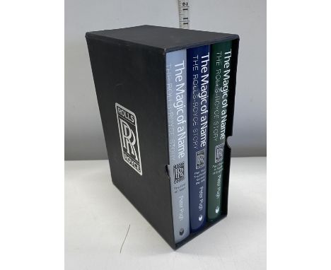 Three box set 'The Magic of The Name, The Rolls Royce Story' by Peter Pugh 