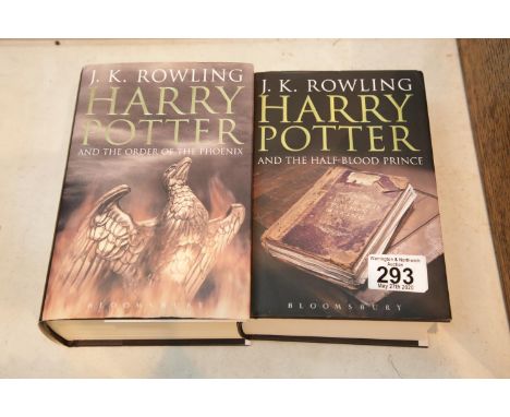 Two Harry Potter first edition hardback books - Half Blood Prince and Order of the Phoenix. P&amp;P Group 1 (£14+VAT for the 