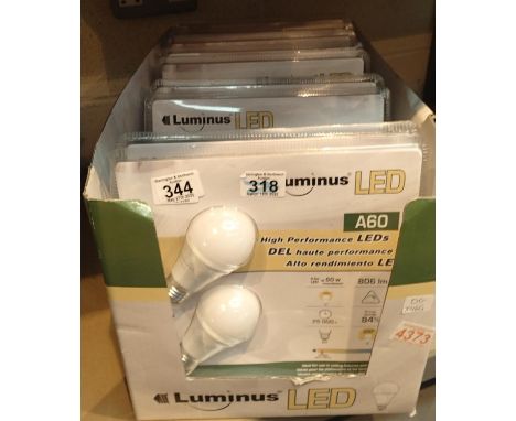 Ten high performance LED light bulbs with screw fittings. P&amp;P Group 2 (£18+VAT for the first lot and £2+VAT for subsequen