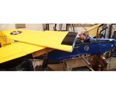 Large remote control air plane no engine. P&P Group 3 (£25+VAT for the first lot and £1+VAT for subsequent lots)Condition rep