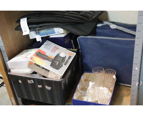 Mixed lot containing tools, lamps etc. This lot is not available for in-house P&amp;P, please contact the office for more inf
