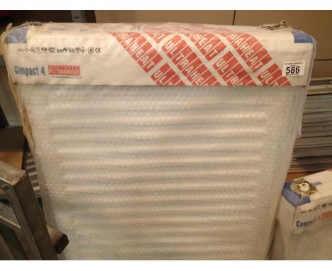 New old stock, two compact ultra heat radiators 50 x 130 cm 55 x 100 cm. This lot is not available for in-house P&amp;P, plea