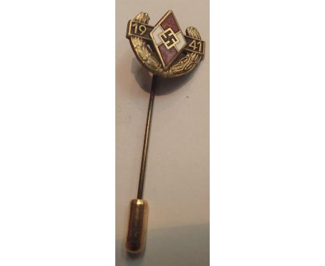 Reproduction Nazi metal stick pin marked 1941.P&P Group 1 (£14+VAT for the first lot and £1+VAT for subsequent lots) 