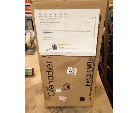 Grenadier electric fire lighter complete with accessories, instructions etc. P&amp;P Group 2 (£18+VAT for the first lot and £