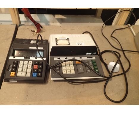 Two retro electric calculators. P&amp;P Group 1 (£14+VAT for the first lot and £1+VAT for subsequent lots) 