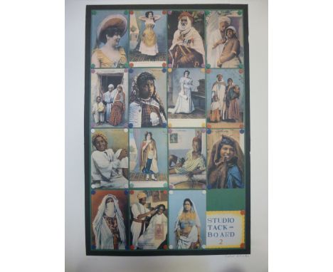 After Peter Blake - 'Studio Tackboard 2'  Limited Edition 348/350  lithograph  bears a pencil signature & a Curwen Chilford b