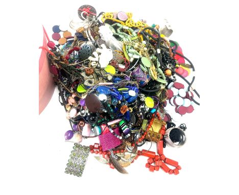 Hat box Containing quality of costume jewellery 