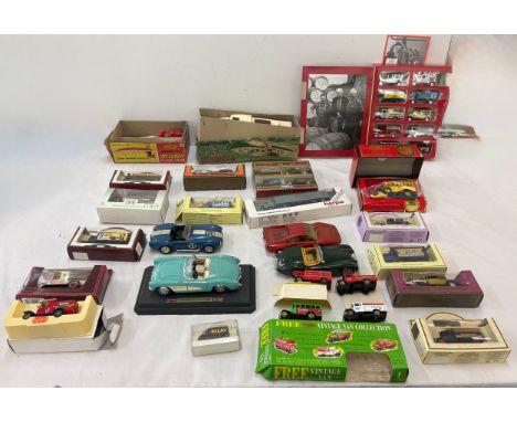 Selection of boxed diecast and various vehicles to include, Clifford series Hydroplane with airscrew, Boxed Penguin Clockwork