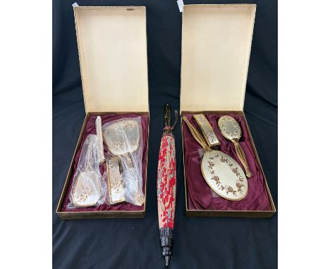 2 Vintage boxed ladies vanity sets