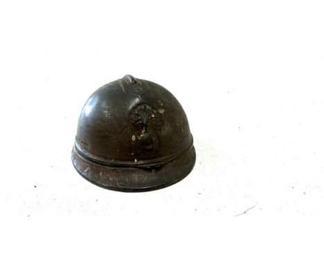 French WW1 inkwell miniature M15 Adrian helmet