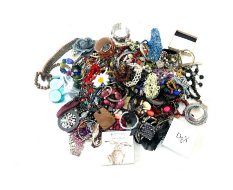 Hat box Containing quality of costume jewellery 