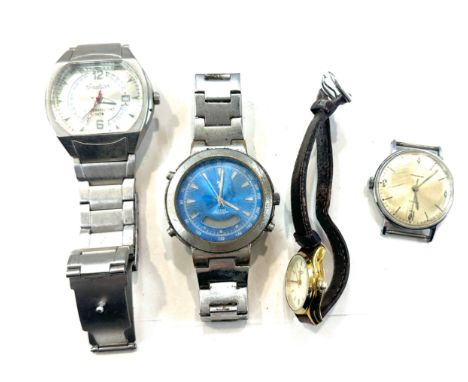 Selection of vintage and kater wrist watches includes Timex, Rotary etc all untested