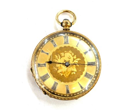 Antique 18ct gold cased fob watch