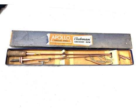Vintage boxed Apollo Turblar steel clubman archery bow 