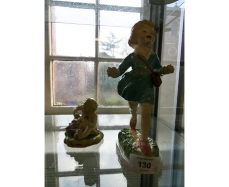 Two Royal Worcester figures 'Thursday Child' and 'Mischief' 