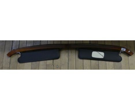 Automobilia Interest - a Daimler SP250 deflector visor, circa 1960, width 117cmThis item was custom built for a Daimler, but 