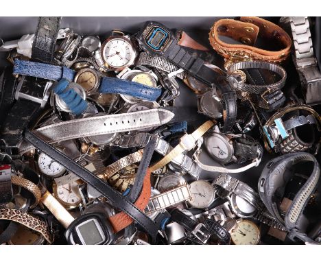 A large lot of vintage watches and timepieces.