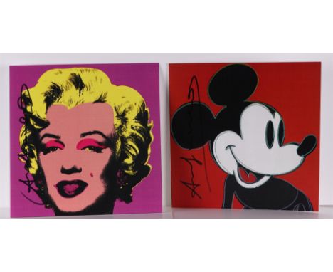 Andy Warhol (Pittsburgh, Pennsylvania, 1928 - 1987New York Presbyterian),(attributed to), Marilyn Invitation & Mickey Invitat