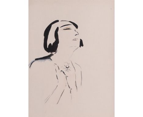 Kees van Dongen (Rotterdam 1877 - 1964 Monte Carlo), Prière, pochoir print from Ed. des Courieres, 1925. Literature: Depicted