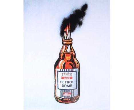 Banksy (b.: 1974), (after), Tesco Value Petrol Bomb, 2011, signed in the print Edition Banksy Print.50 x 40 cm. 