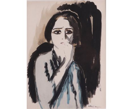 Kees van Dongen (Rotterdam 1877 - 1968 Monte Carlo), 'Colere', pochoir print from Ed. des Courieres, 1925. cm. Literature: De