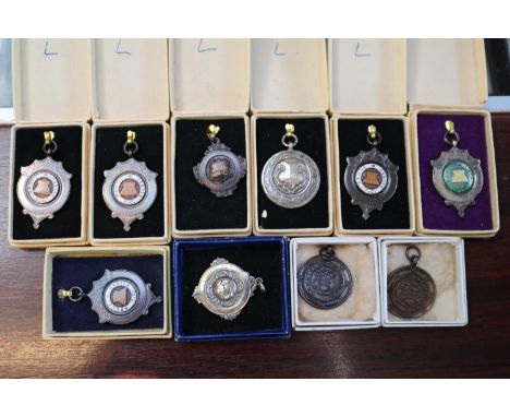 Collection of assorted Medallions relating to K Ballard Bruce Castle CC 