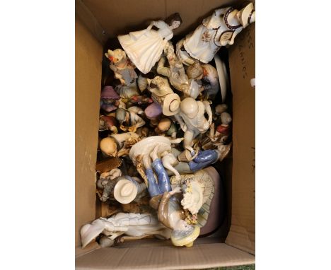 Collection of European ceramic figures 