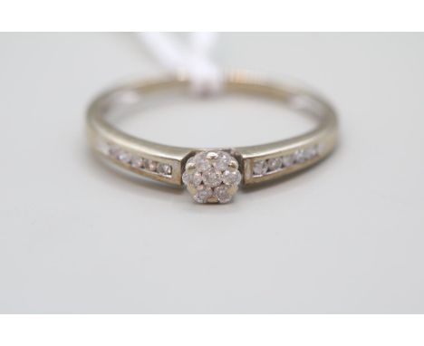 9ct Gold Diamond Solitaire ring 0.25ct Size T 