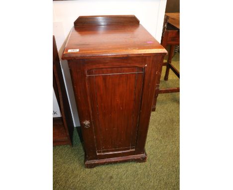 Edwardian Mahogany Bedside Cupboard with panel front 