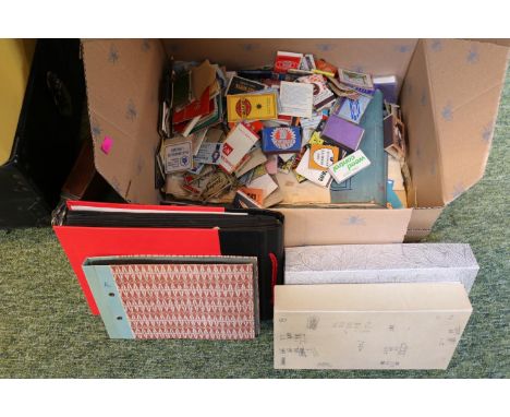 Large collection of Vintage Matchboxes and fronts inc. Red Pointer, Puck, Pilot etc 