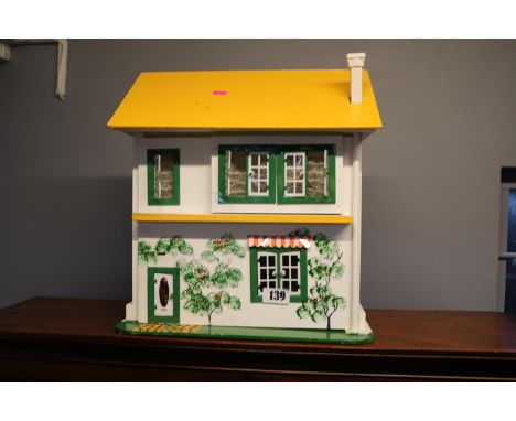 Vintage Dolls House Hand Painted 