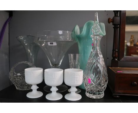 Collection of assorted Art &amp; Other Glassware to include Portmeirion Totem glasses 