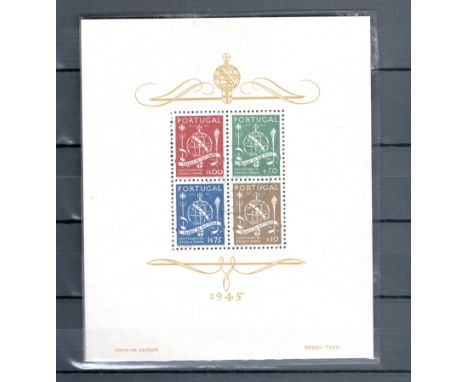  Portugal, 1945 Naval school m/sheet fu. SG MS 988a. Cat £200. Scarce used.                                     R£40