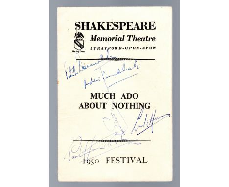  Autograph, John Guilud, Andrew Cruikshank and others on 1950 Stratford program                          R£10