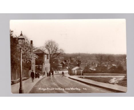  Postcard, Essex, Brentwood, animated RP view over Warley from Kings Road used 1913                 R£8