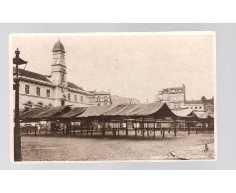  Postcard, Leicester, covered market, empty, unused Tucks card                                                              R