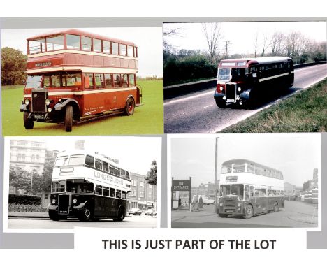    Bus photos, early and later buses x 600 bw and colour in large flip album in town order                 R£100             