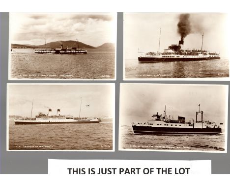  Postcards, Clyde Steamers x 12 RPs by Valentines                                                                            