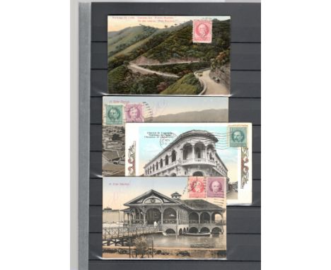  Cuba Group of 4 1920s vintage PPCs of Santiago de Cuba, evocative scenes, all different, all franked but un-addressed (4)   