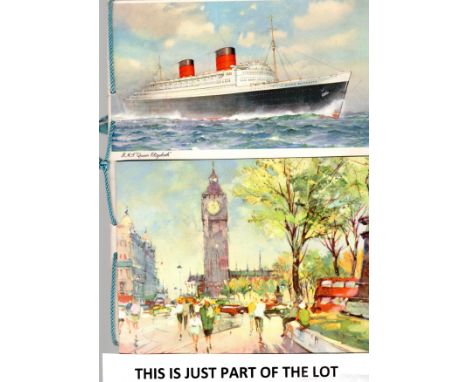  Shipping, Cunard Queen Elizabeth menus 38 from 1950-60s                                                                 R£20