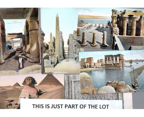  Egypt x 104 cards, bw &amp; colour, mainly historical places, interesting lot                                               
