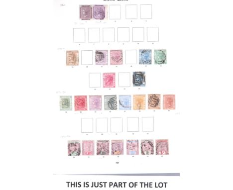  Sierra Leone  1860-1935 Collection on 5 Imperial leaves well filled with QV/KG5 m &amp; u range from SG1 mint, QV sideface 