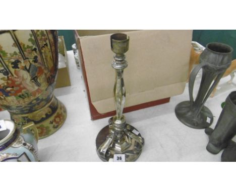 SILVER PLATED TABLE LAMP